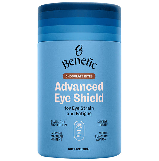 Benefic Advanced Eye Shield Chocolate Bites for Eye Strain & Fatigue - Classic Derma