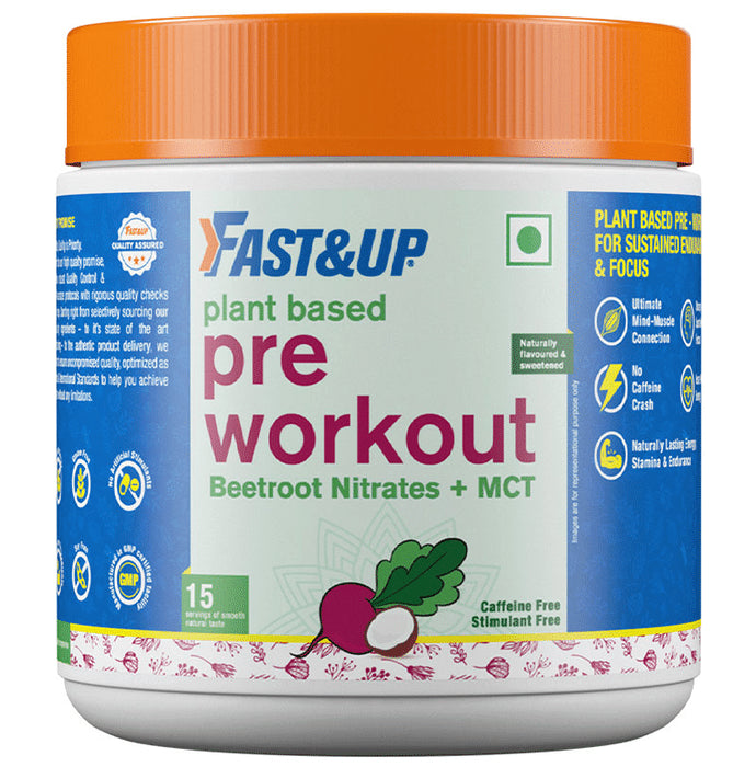 Buy Fast&Up Plant Based Pre Workout with Beetroot Nitrates + MCT ...