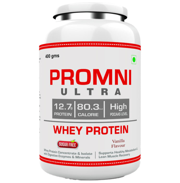 Promni Ultra Whey Protein Powder Vanilla Sugar Free - Classic Derma