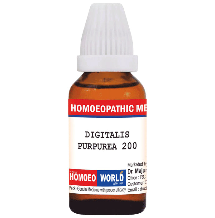 Dr. Majumder Homeo World Digitalis Purpurea Dilution (30ml Each) 200 CH - Classic Derma