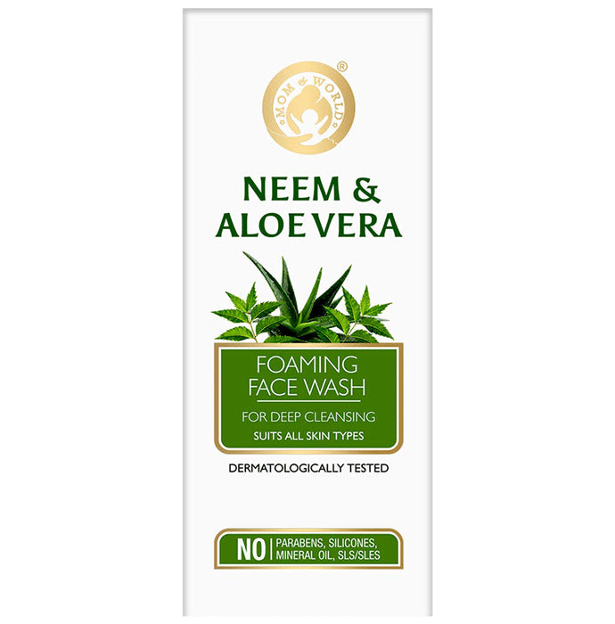 Mom & World Neem & Aloe Vera Foaming Face Wash - Classic Derma