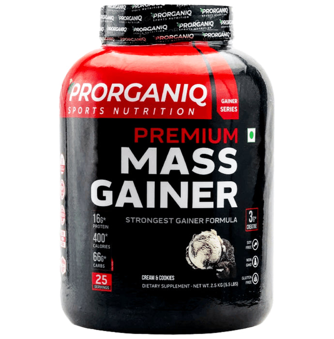 Prorganiq Premium Mass Gainer Cream and Cookies - Classic Derma