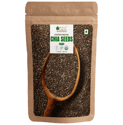 Bliss of Earth Certified Organic Chia Seeds (Raw) - Classic Derma