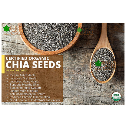 Bliss of Earth Certified Organic Chia Seeds (Raw)