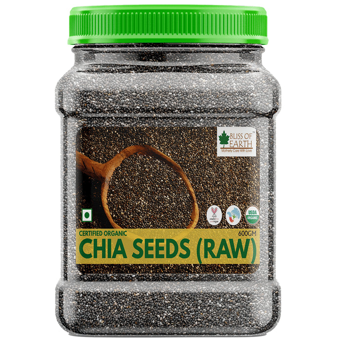 Bliss of Earth Certified Organic Chia Seeds (Raw) - Classic Derma