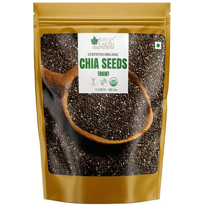 Bliss of Earth Certified Organic Chia Seeds (Raw) - Classic Derma