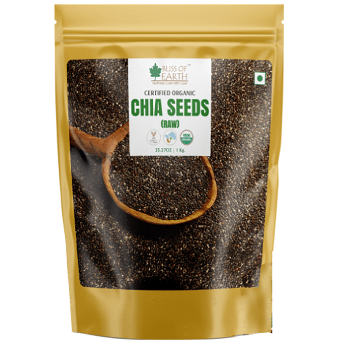 Bliss of Earth Certified Organic Chia Seeds (Raw) - Classic Derma