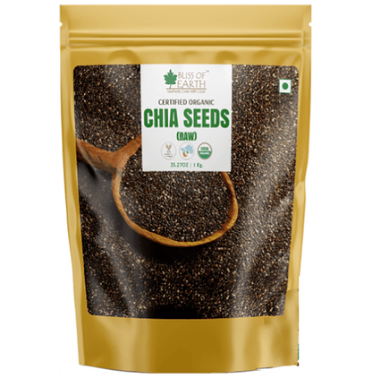Bliss of Earth Certified Organic Chia Seeds (Raw) - Classic Derma