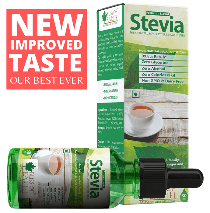 Bliss of Earth Premium Liquid Stevia The Original Zero Glycerine Sweetener