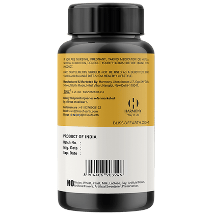 Bliss of Earth Turmeric Curcumin 500mg Tablet