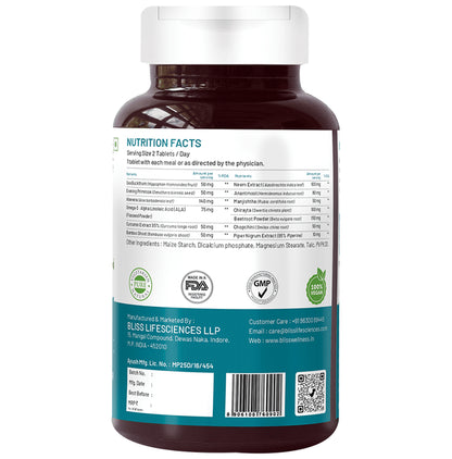Bliss Welness Body Skin Detox Veg Tablet