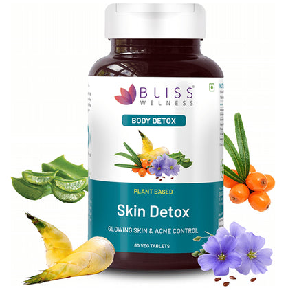 Bliss Welness Body Skin Detox Veg Tablet