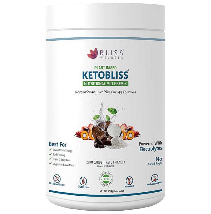 Bliss Welness Ketobliss Nutritional Mct Premix Chocolate - Classic Derma