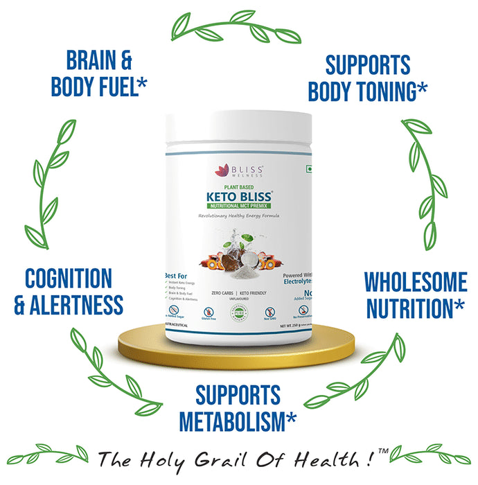 Bliss Welness Ketobliss Nutritional Mct Premix Chocolate