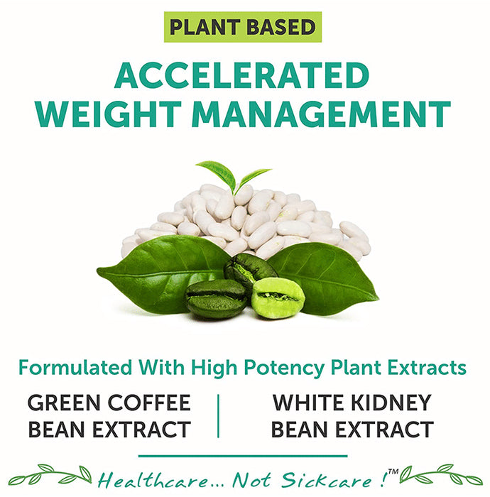 Bliss Welness Weight Management Carb Controller Green Coffee Bean Extract Veg Capsule