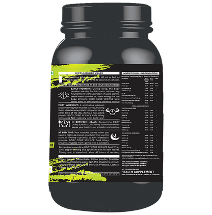 Body Core Science Gold Whey Green Powder Butterscotch