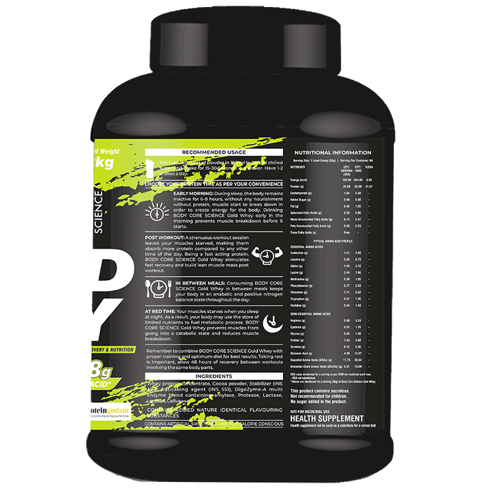 Body Core Science Gold Whey Green Powder Butterscotch