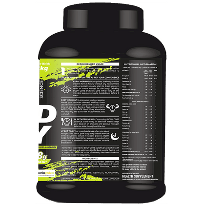 Body Core Science Gold Whey Green Powder Butterscotch