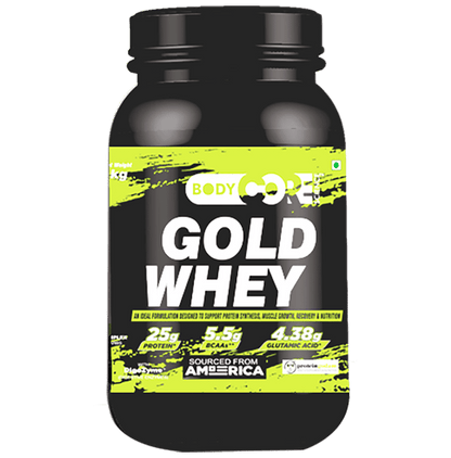 Body Core Science Gold Whey Green Powder Kesar Pista - Classic Derma