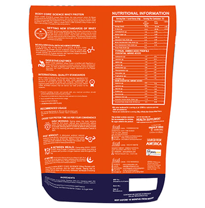 Body Core Science High Protein Whey Ultra Premium Powder Butterscotch