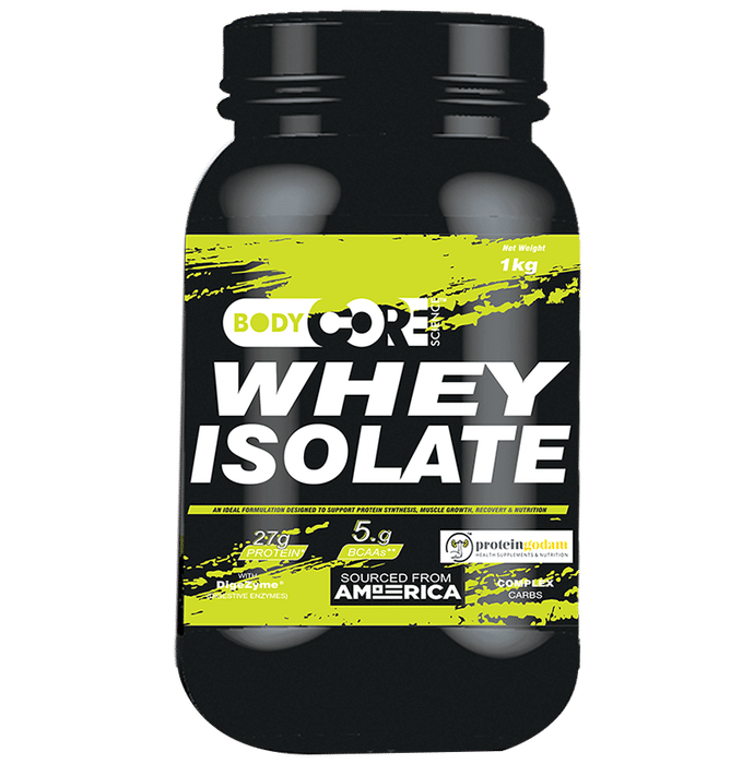 Body Core Science Whey Isolate Green Powder Strawberry - Classic Derma