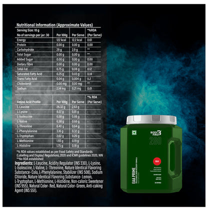 Body First Essential Amino Acid Prime Cola