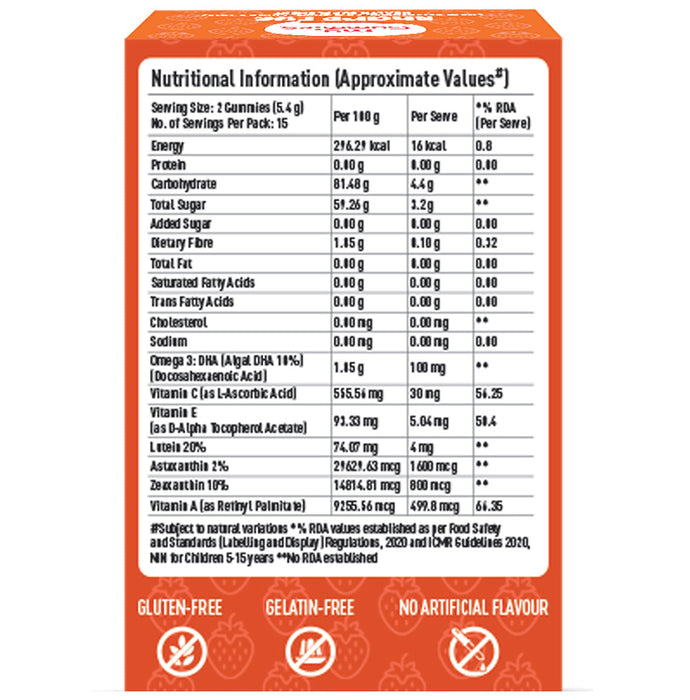Body First My Gummies Sharp Eye Gummies Strawberry Mix