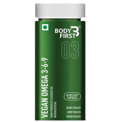 Body First Vegan Omega 3 6 9 Veg Soft Capsule - Classic Derma