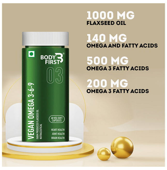 Body First Vegan Omega 3 6 9 Veg Soft Capsule