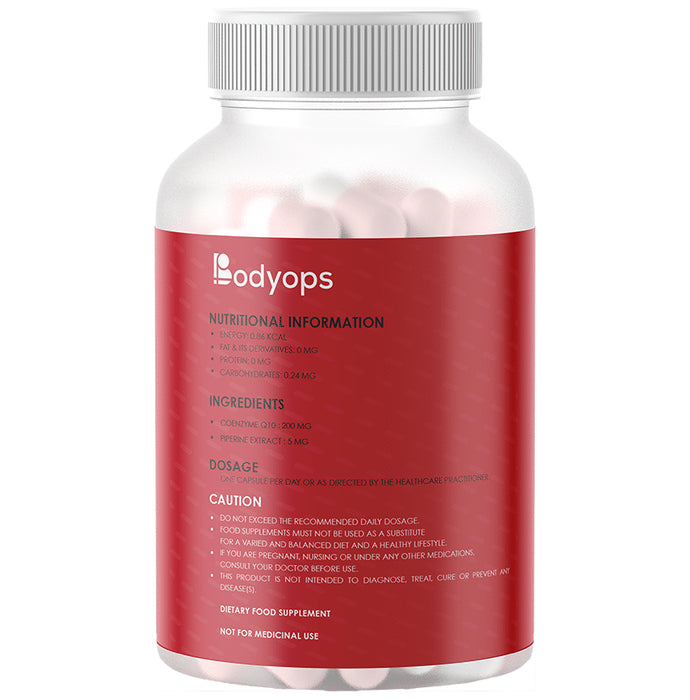 Bodyops Coenzyme Q10 200mg Vegetarian Capsule (60 Each)