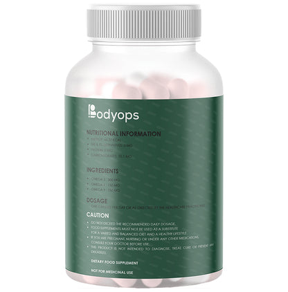 Bodyops Omega 3-6-9 600mg Vegetarian Capsule