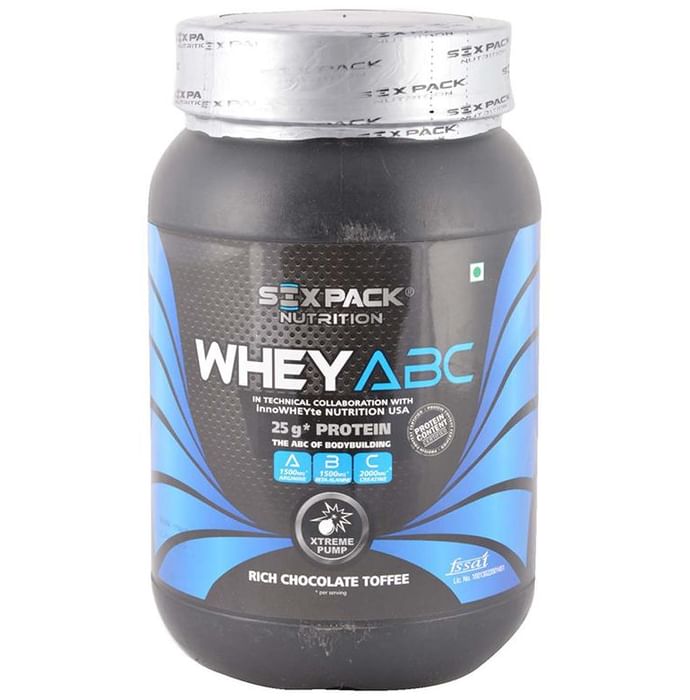 Sixpack Nutrition Whey ABC Protein Powder Rich Chocolate Toffee - Classic Derma