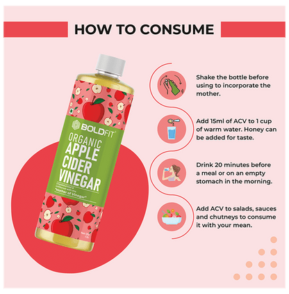 Boldfit Organic Apple Cider Vinegar