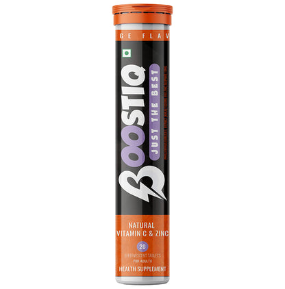 Boostiq Natural Vitamin C & Zinc Effervescent Tablet Orange - Classic Derma