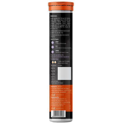 Boostiq Natural Vitamin C & Zinc Effervescent Tablet Orange