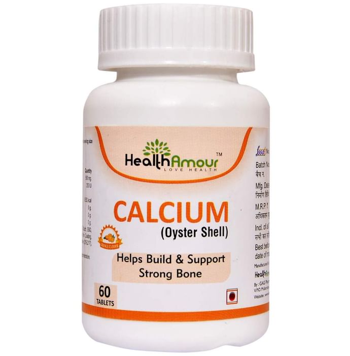 HealthAmour Calcium (Oyster Shell) Orange Tablet - Classic Derma