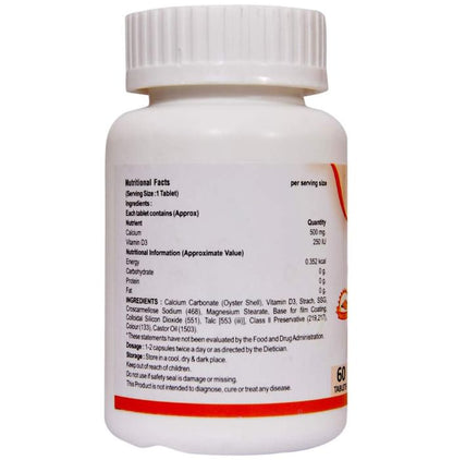 HealthAmour Calcium (Oyster Shell) Orange Tablet