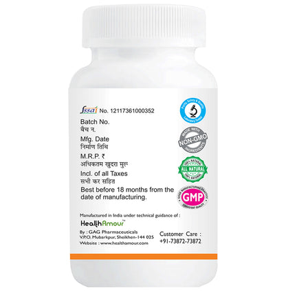 HealthAmour Vitamin C D3 and Zinc Chewable Tablet