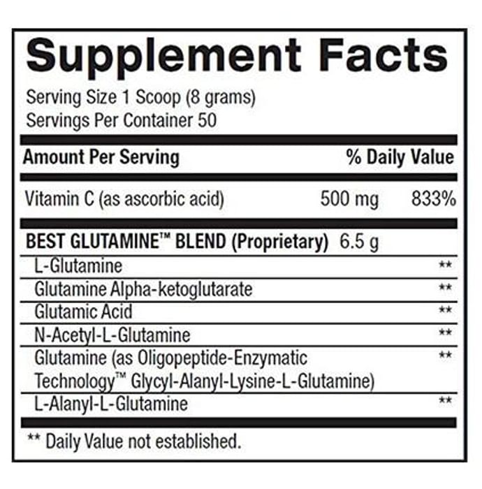 BPI Sports Best Glutamine Powder Lime Sherbet