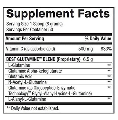 BPI Sports Best Glutamine Powder Lime Sherbet