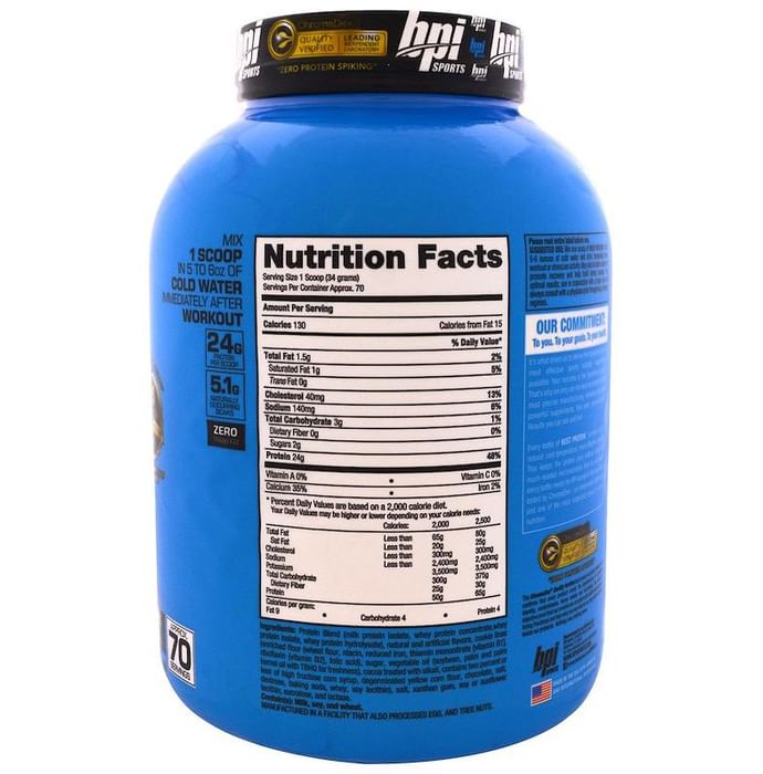 BPI Sports Best Protein Powder Cookies & Cream