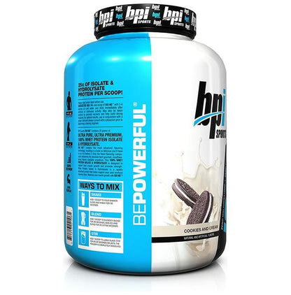 BPI Sports ISO HD 100% Whey Protein Isolate & Hydrolysate Cookies & Cream