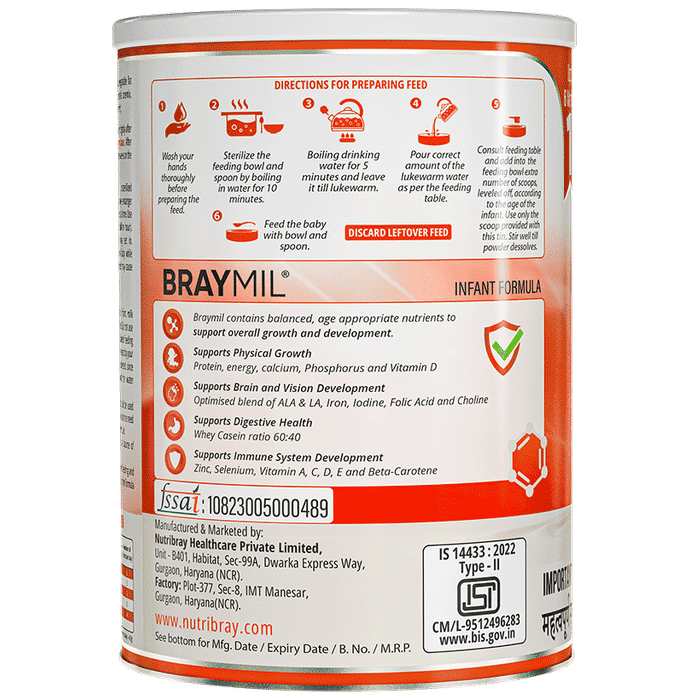 Braymil Infant Formula 1 Upto 6 Months Powder