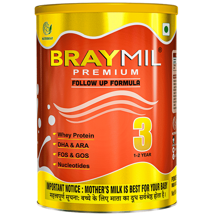 Braymil Premium Follow Up Formula 3 for 1-2 Years Powder - Classic Derma