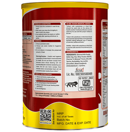 Braymil Premium Follow Up Formula 3 for 1-2 Years Powder