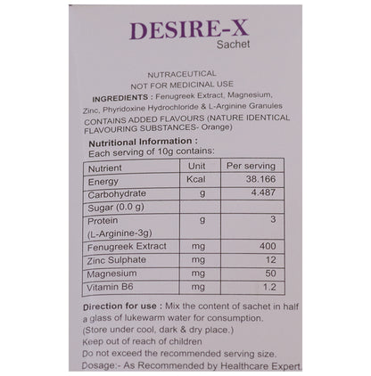 British Phytonutrients Desire-X Sachet (10gm Each)