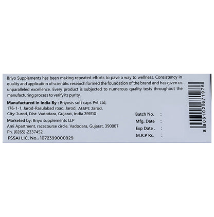 Briyo All Around Men's Multivitamin: Highly Absorbable 37+ Nutrients in Conveniently Sized Capsule