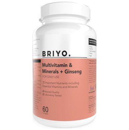 Briyo Multivitamin & Minerals with Ginseng Softgel - Classic Derma