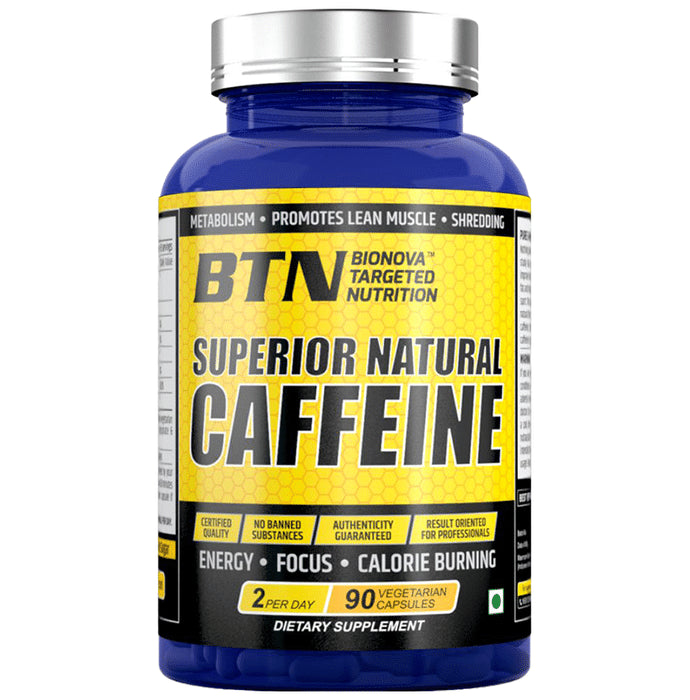 BTN Superior Natural Caffeine Vegetarian Capsule - Classic Derma