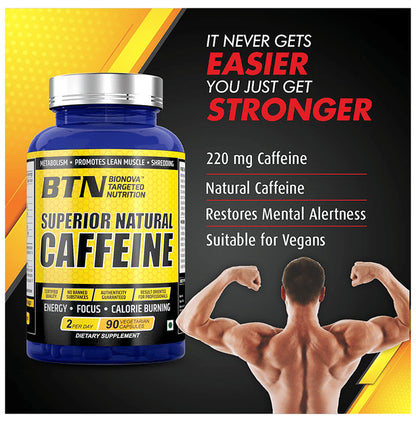 BTN Superior Natural Caffeine Vegetarian Capsule